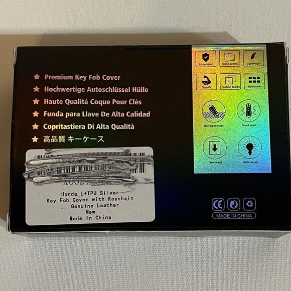 Honda fob Keychain in Black & fob cover in Black NWT - Picture 8 of 9